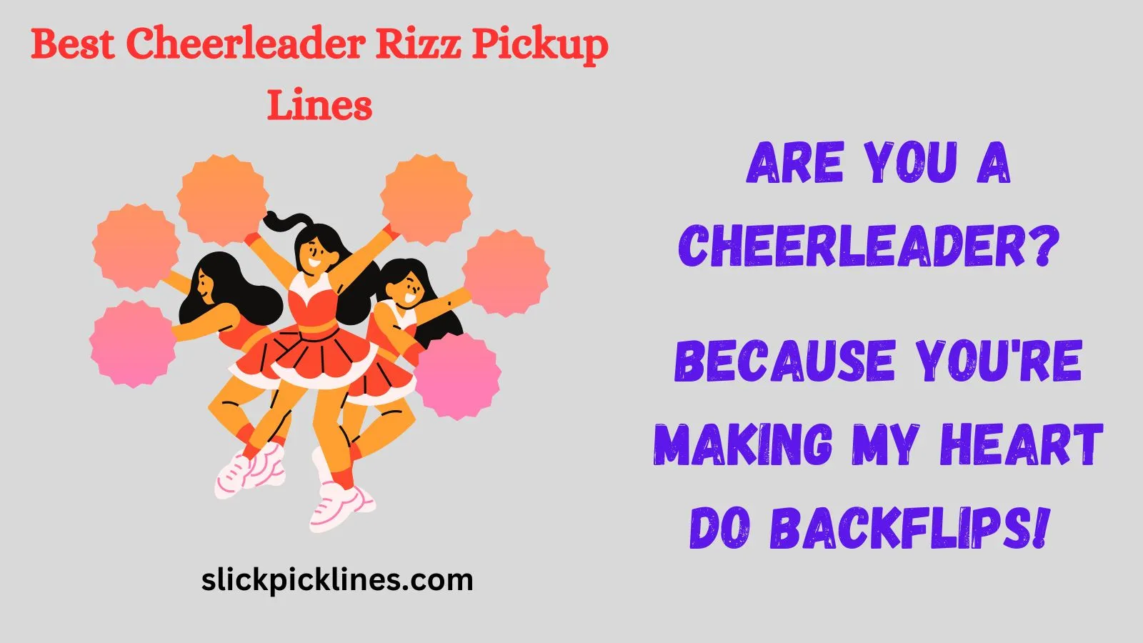 Best Cheerleader Rizz Pickup Lines