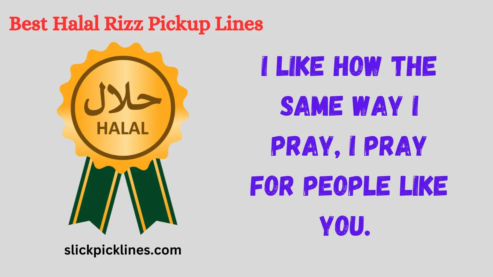 Best Halal Rizz Pickup Lines