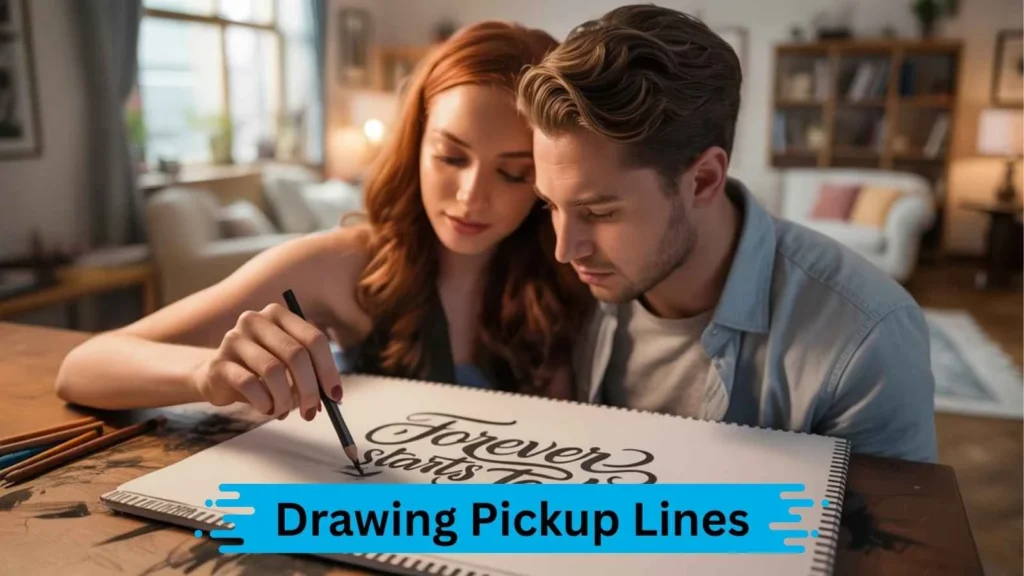 Cheesy Drawing Pickup Lines