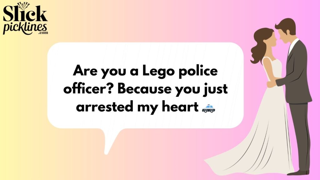 Cheesy Lego Pickup Lines