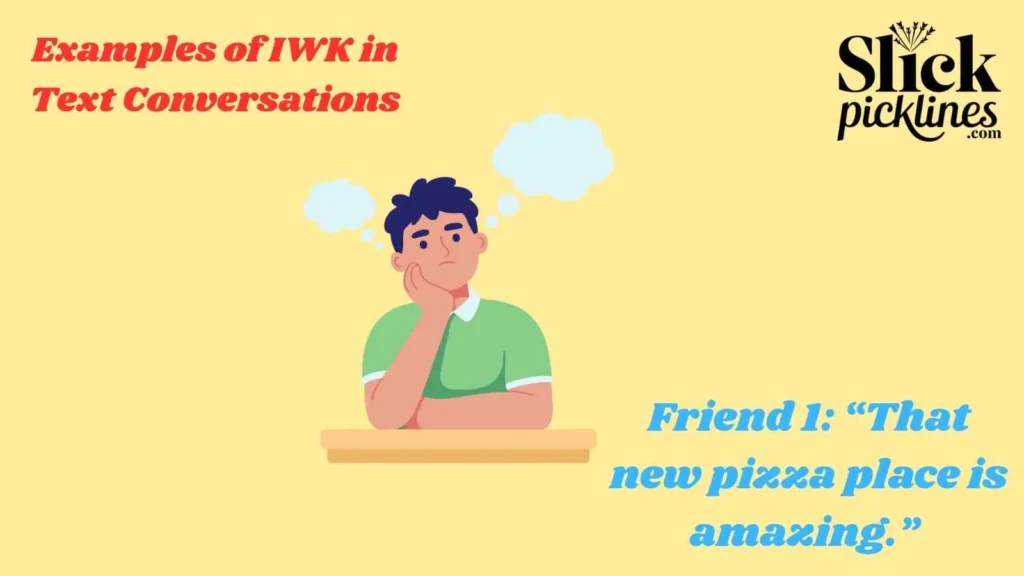 Examples of IWK in Text Conversations