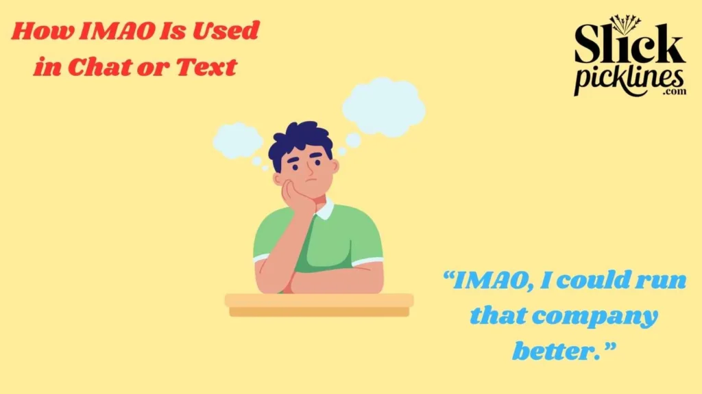 How IMAO Is Used in Chat or Text