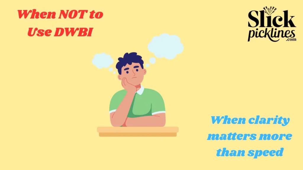 When NOT to Use DWBI